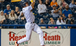 Jackson Tucker is at bat for the Trenton Thunder during a game at Trenton Thunder Ballpark...