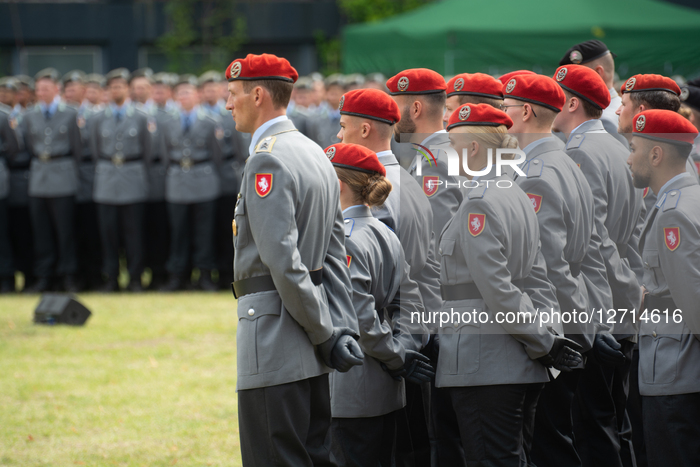 German Bundeswehr New Recruits Swearing In Ceremony In Duesseldorf