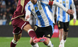 Lionel Messi of Argentina plays during the match between Argentina and Venezuela at Estadi...