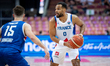 Elie Okobo plays during the FIBA EuroBasket match between France and Iceland in Katowice,...