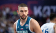 Rok Radovic plays during the FIBA EuroBasket match between Israel and Slovenia in Katowice...