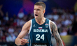 Alen Omic plays during the FIBA EuroBasket match between Israel and Slovenia in Katowice,...