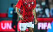 Mohamed Salah of Egypt stands before the FIFA World Cup African qualifiers Match Group A b...