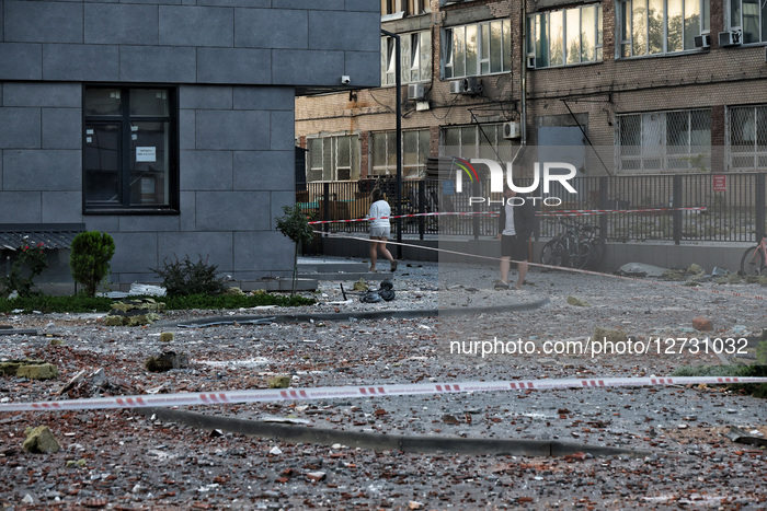 Aftermath of Russian drone attack on Odesa