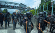 The Gen Z group protests against corruption and the ban on social media platforms by the g...