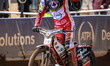 Dan Bewley of Belle Vue Aces acknowledges the fans after the final heat during the Rowe Mo...