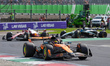Oscar Piastri of Australia drives the (81) McLaren F1 Team MCL39 Mercedes during the free...
