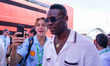 Mario Balotelli, a football player, participates in the free practice of the Formula 1 Pir...
