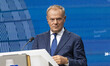Donald Tusk Prime Minister of Poland at a joint press conference after the end of the Euro...