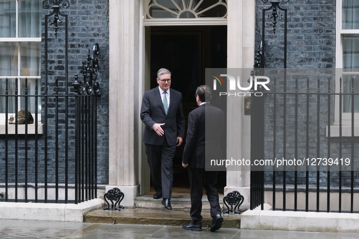 Isaac Herzog Meets Keir Starmer At 10 Downing Street, London, On 10 September 2025