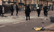Clashes erupt between protesters and police during the ''Bloquons Tout'' demonstrations in...