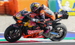 Enea Bastianini of Red Bull KTM Tech3 MotoGP participates in the qualification sessions of...