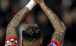 NEC forward Tjaronn Chery plays during the match between NEC and PSV at De Goffert for the...