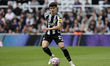 Tino Livramento of Newcastle United plays during the Premier League match between Newcastl...