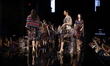 Models walk the runway wearing traditional clothing from different regions of Guatemala du...