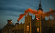 KRAKOW, POLAND – SEPTEMBER 13: Artists and historical reenactors are seen during the stre...