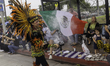 Paraders perform traditional Mexican dances during the East L.A. Mexican Independence Day...
