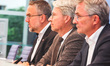 Carsten Burckhardt, Deputy Federal Chairman of IG BAU, Christian Strunk, President of the...
