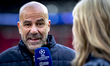 PSV Eindhoven trainer Peter Bosz is present during the match between PSV and Royale Union...