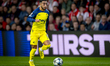 Union Saint-Gilloise midfielder Anouar Ait El Hadj plays during the match between PSV and...