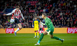 PSV Eindhoven forward scores the 1-3 during the match between PSV and Royale Union Saint-G...