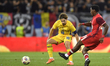 Razvan Marin plays during the International Friendly match between Romania and Canada at N...