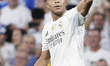 Kylian Mbappe of Real Madrid celebrates a goal during the UEFA Champions League 2025/26 ma...