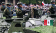 Members of the Mexican Army participate in the Civic-Military Parade, commemorating the 21...