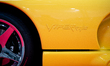 The Dodge Viper logo is seen on a car during the Tuning Show EXPO in Krakow, Poland, on Se...