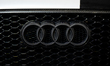The Audi logo is seen on a car during the Tuning Show EXPO in Krakow, Poland, on September...