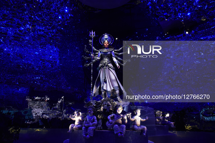 Preparation Durga Puja Festival In Kolkata,India