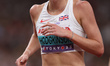 Keely Hodgkinson (GBR) competes in the 800m heats during the World Athletics Championships...