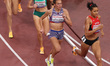 Audrey Werro (SUI) participates in the 800m heats during the World Athletics Championships...