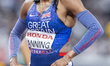Amber Anning of Team Great Britain looks on after finishing in fifth place during the Wome...