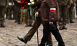 Participants commemorate the 86th anniversary of the Soviet Union's aggression against Pol...