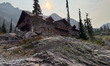 Views of the historic Sperry Chalet in Glacier National Park, Montana, United States, on S...