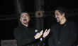 Actors Leonardo DiCaprio and Benicio del Toro attend the red carpet for the 'One Battle Af...