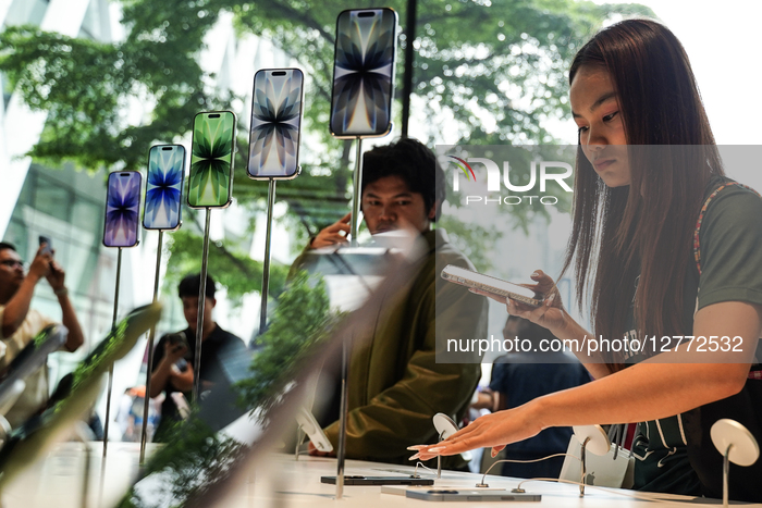 Apple Inc Launches New IPhone 17 In Thailand.