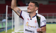 Andrea Belotti of Cagliari Calcio celebrates a goal during the Serie A match between US Le...