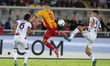 Nikola Stulic of US Lecce is in action during the Serie A match between US Lecce and Cagli...