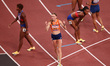 Femke Bol of the Netherlands wins gold in the Women's 400m hurdles final during the World...
