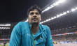 Sachin Yadav of Team India celebrates during the Men's Javelin Throw Final on day six of t...