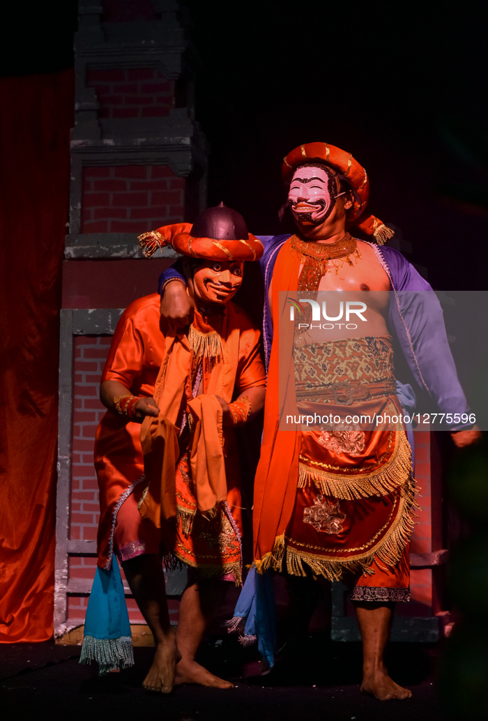 Menak Puppet Performance In Malang Indonesia 