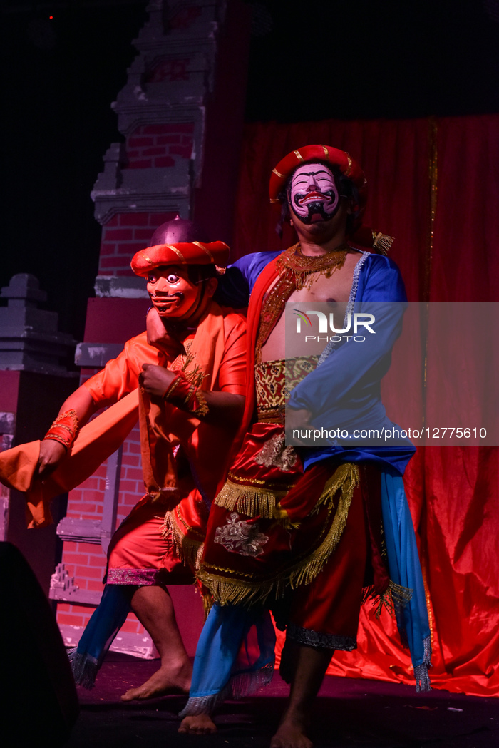 Menak Puppet Performance In Malang Indonesia 