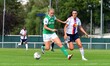 Saint Etienne player Hornemann Sofie Thrane participates in the women's derby football mat...