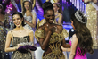 Miss International Queen contestant Midori Monet of the USA reacts after being crowned the...