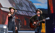 Sierra Ferrell and Lukas Nelson perform during the Farm Aid 40 Music Festival in Minneapol...