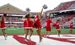 The Wisconsin Dance Team dances during a college football game between the Wisconsin Badge...