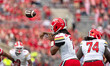 On September 20, 2025, in Madison, Wisconsin, USA, Maryland Terrapins quarterback Malik Wa...