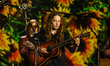 Billie Strings performs as a guest during Margo Price's set at the Farm Aid 40 Music Festi...